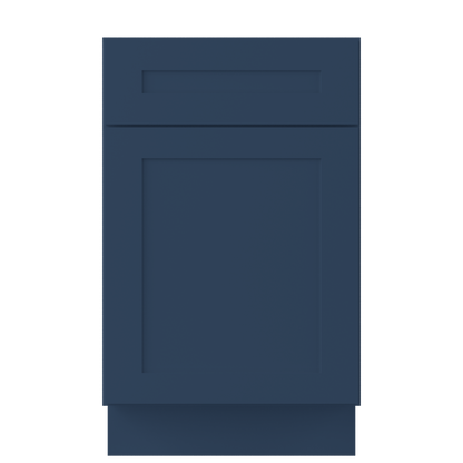 Base Kitchen Cabinet B21 Danbury Blue LessCare 21 in. width 34.5 in. height 24 in. depth - Kitchen Cabinets