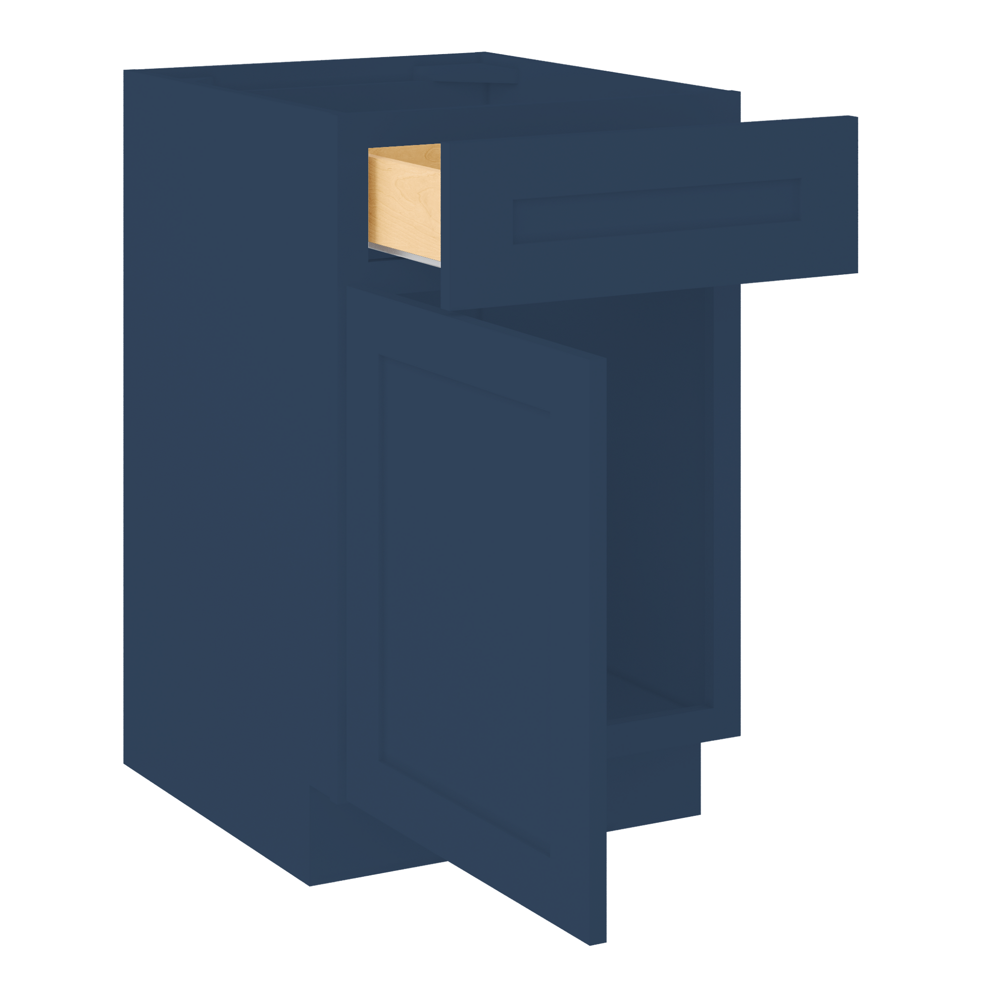 Base Kitchen Cabinet B21 Danbury Blue LessCare 21 in. width 34.5 in. height 24 in. depth - Kitchen Cabinets