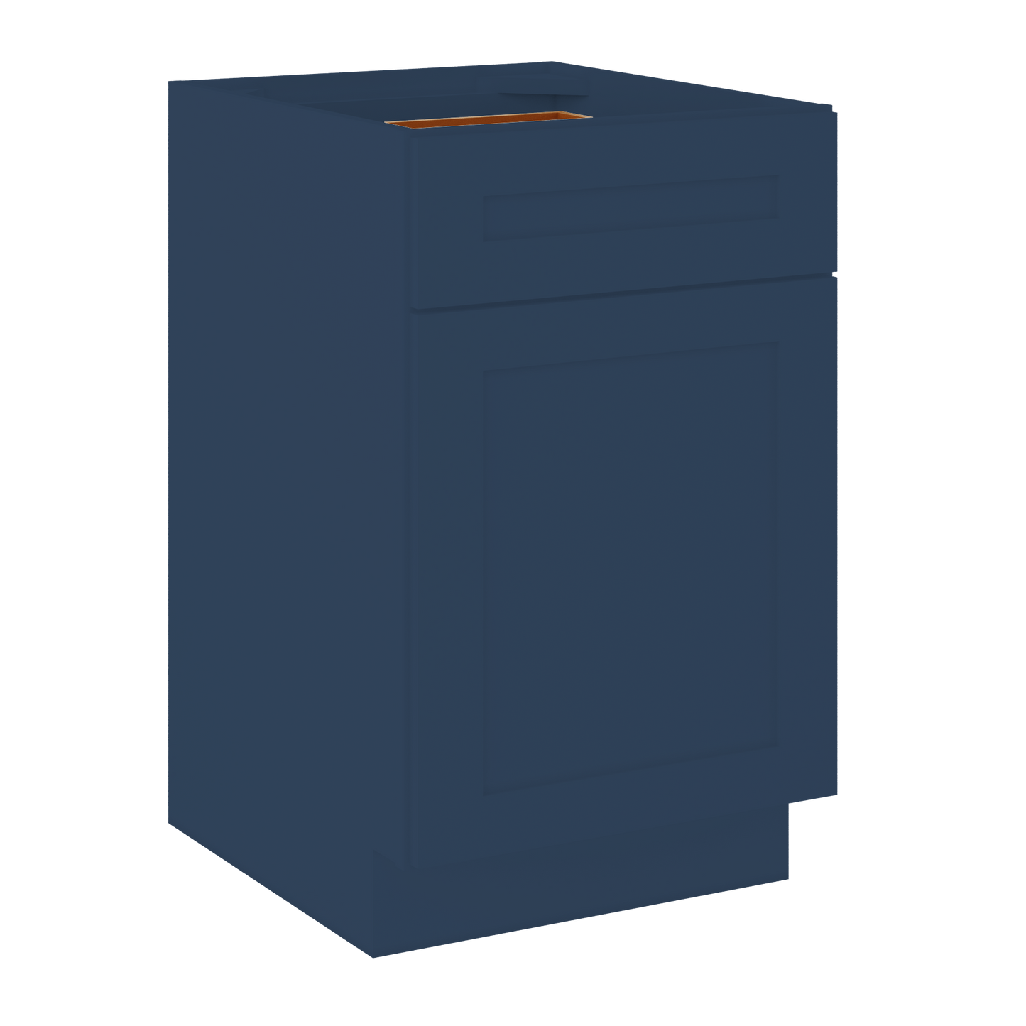 Base Kitchen Cabinet B21 Danbury Blue LessCare 21 in. width 34.5 in. height 24 in. depth - Kitchen Cabinets
