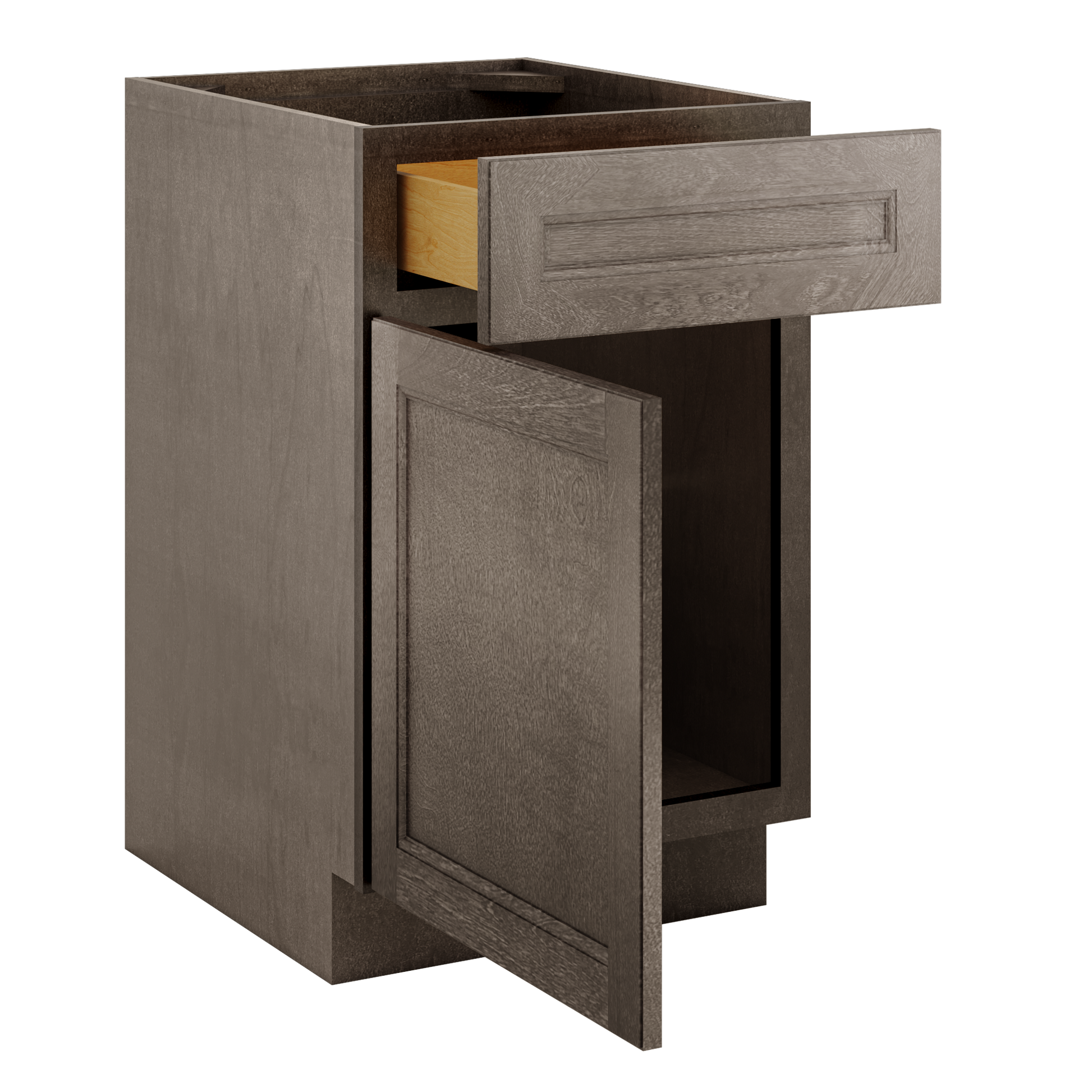 Base Kitchen Cabinet B21 Milan Slate 21 in. width 34.5 in. height 24 in. depth - Kitchen Cabinets