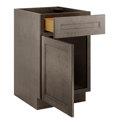 Base Kitchen Cabinet B21 Milan Slate 21 in. width 34.5 in. height 24 in. depth - Kitchen Cabinets