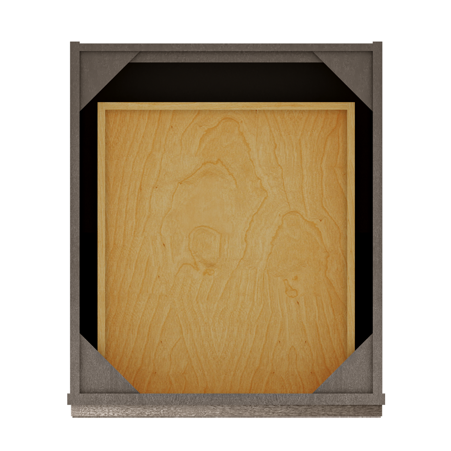 Base Kitchen Cabinet B21 Milan Slate 21 in. width 34.5 in. height 24 in. depth - Kitchen Cabinets