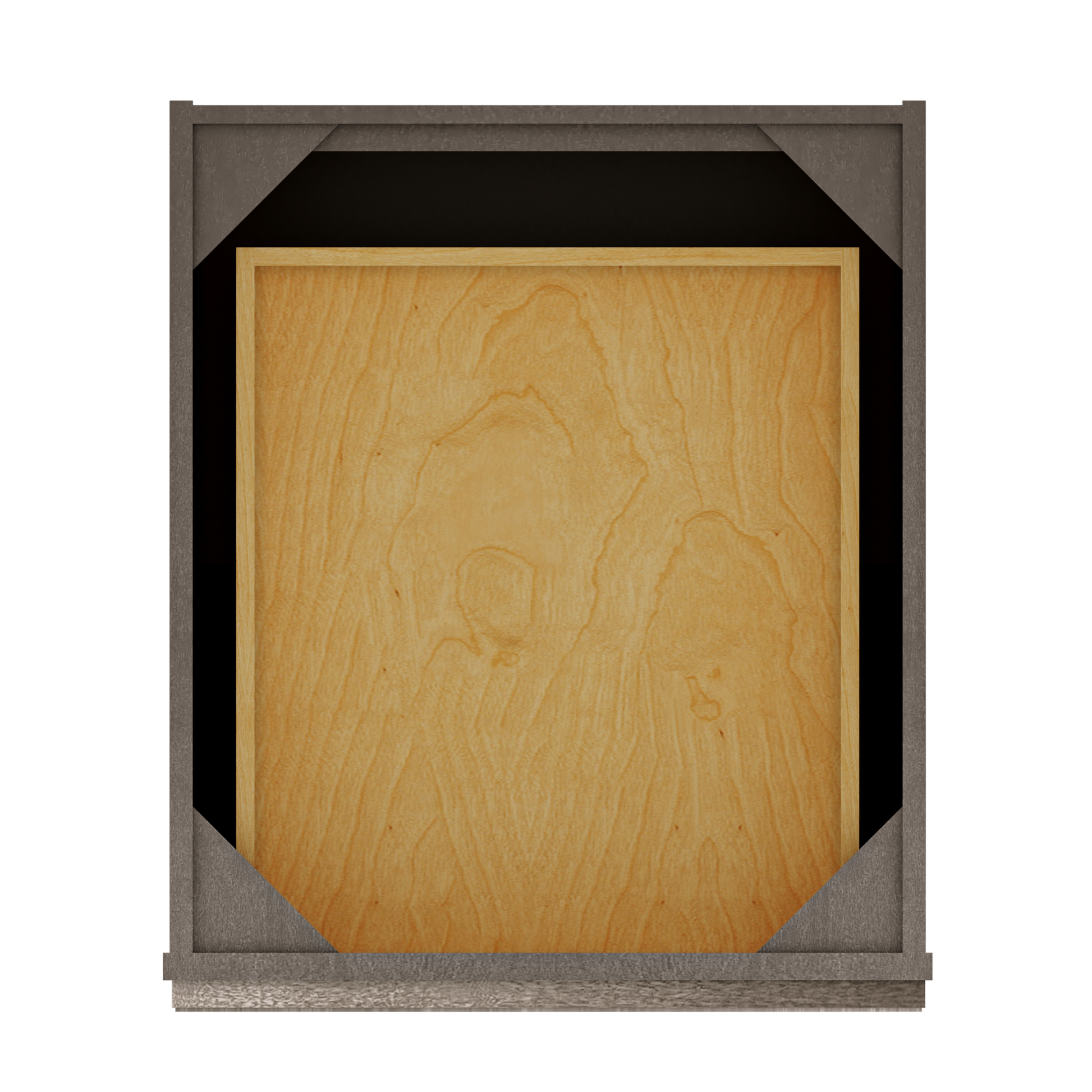 Base Kitchen Cabinet B21 Milan Slate 21 in. width 34.5 in. height 24 in. depth - Kitchen Cabinets