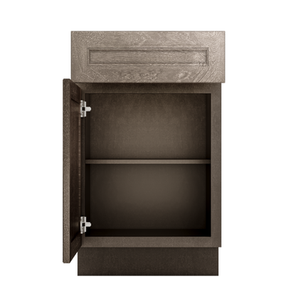 Base Kitchen Cabinet B21 Milan Slate 21 in. width 34.5 in. height 24 in. depth - Kitchen Cabinets