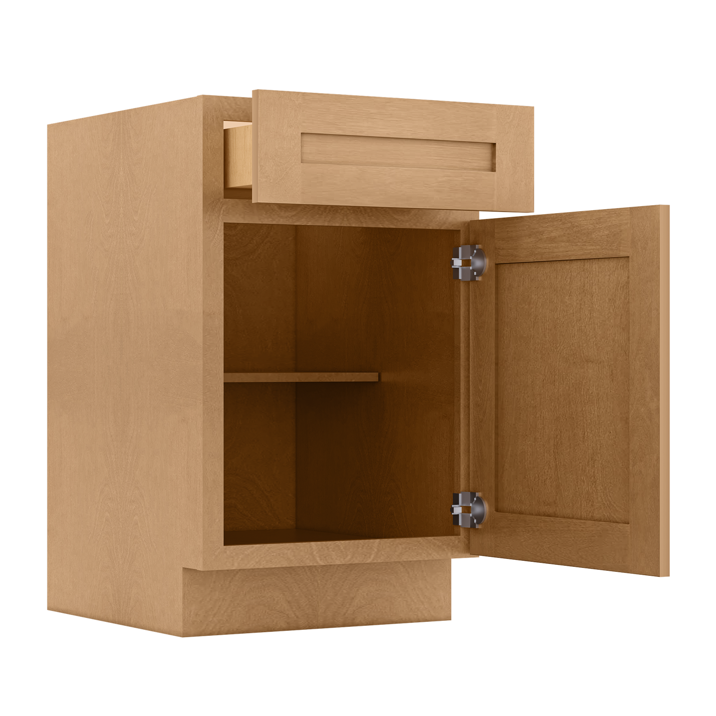 Base Kitchen Cabinet B21 Shaker Toffee 21 in. width 34.5 in. height 24 in. depth - Kitchen Cabinets