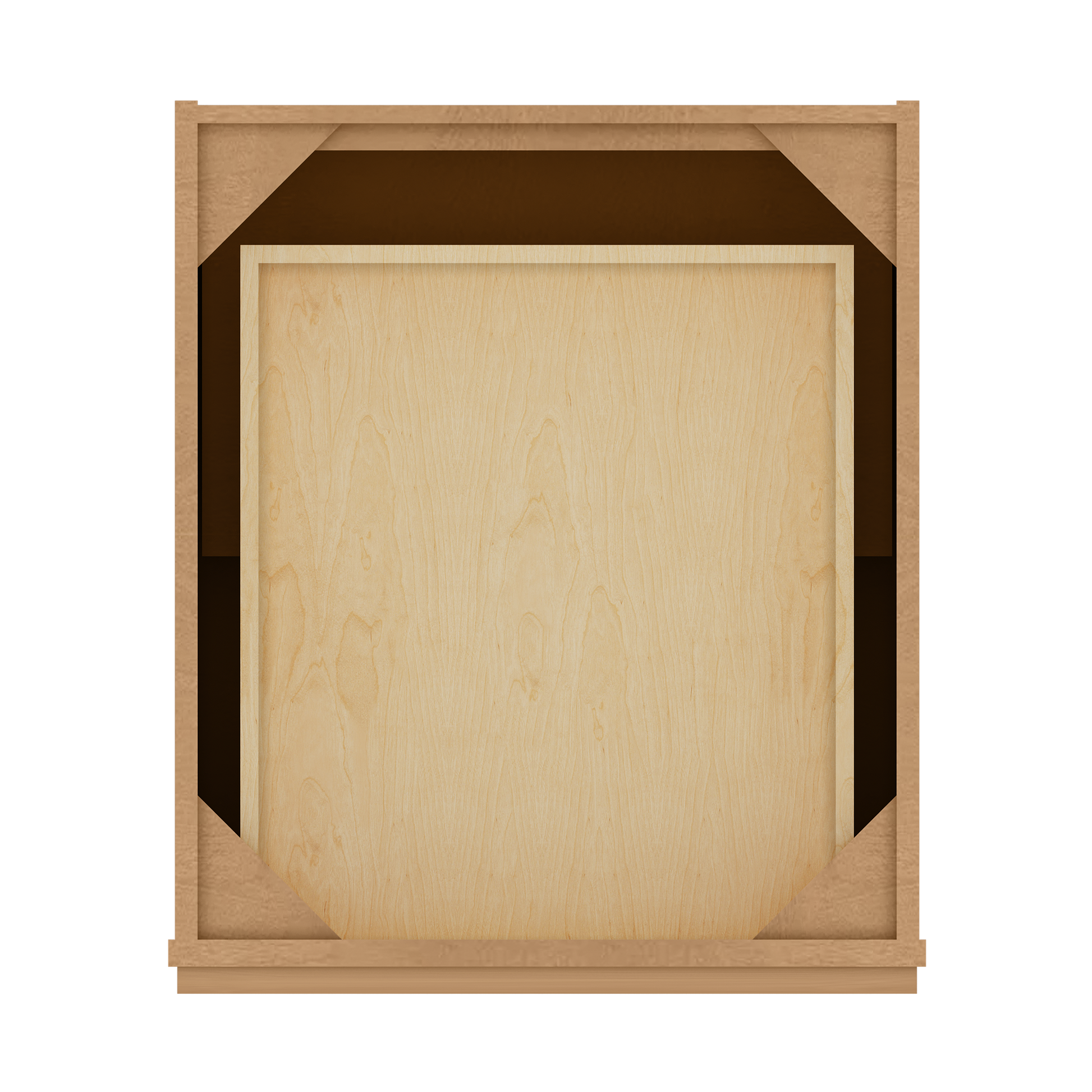 Base Kitchen Cabinet B21 Shaker Toffee 21 in. width 34.5 in. height 24 in. depth - Kitchen Cabinets