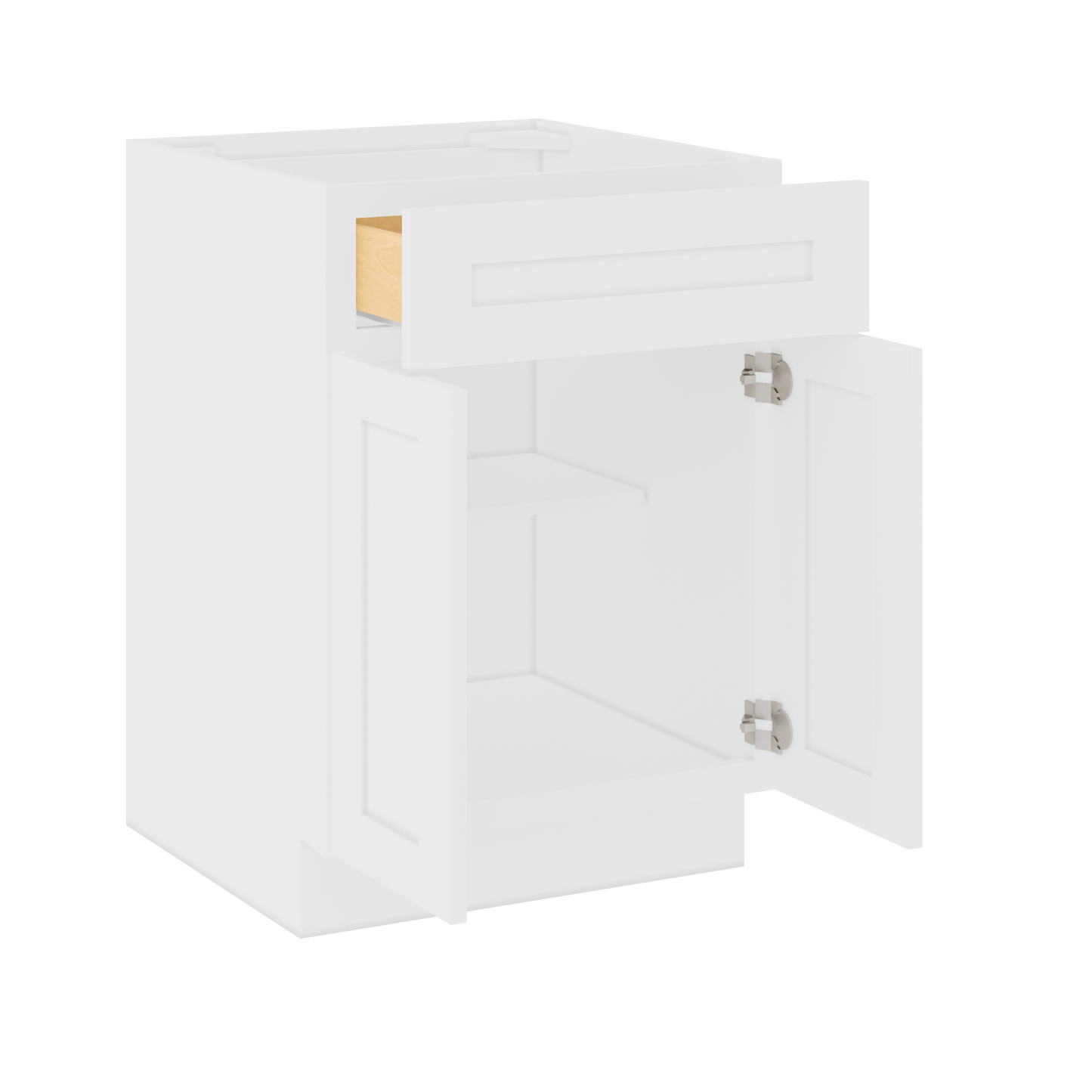 Base Kitchen Cabinet B24 Alpina White LessCare 24 in. width 34.5 in. height 24 in. depth - Kitchen Cabinets