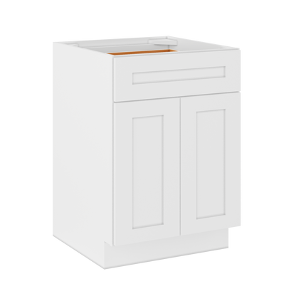 Base Kitchen Cabinet B24 Alpina White LessCare 24 in. width 34.5 in. height 24 in. depth - Kitchen Cabinets
