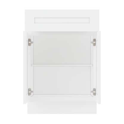 Base Kitchen Cabinet B24 Alpina White LessCare 24 in. width 34.5 in. height 24 in. depth - Kitchen Cabinets