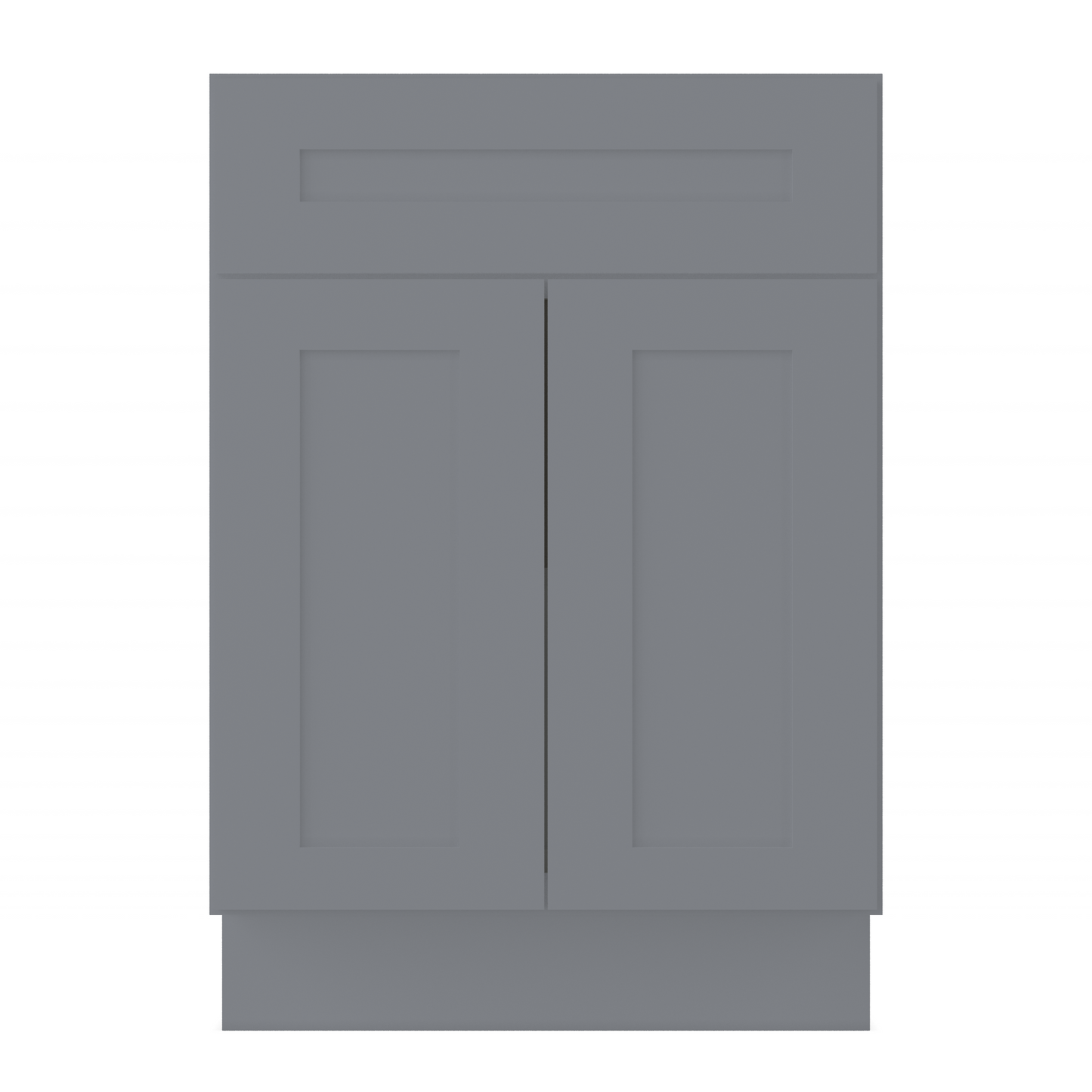 Base Kitchen Cabinet B24 Colonial Gray LessCare 24 in. width 34.5 in. height 24 in. depth - Kitchen Cabinets