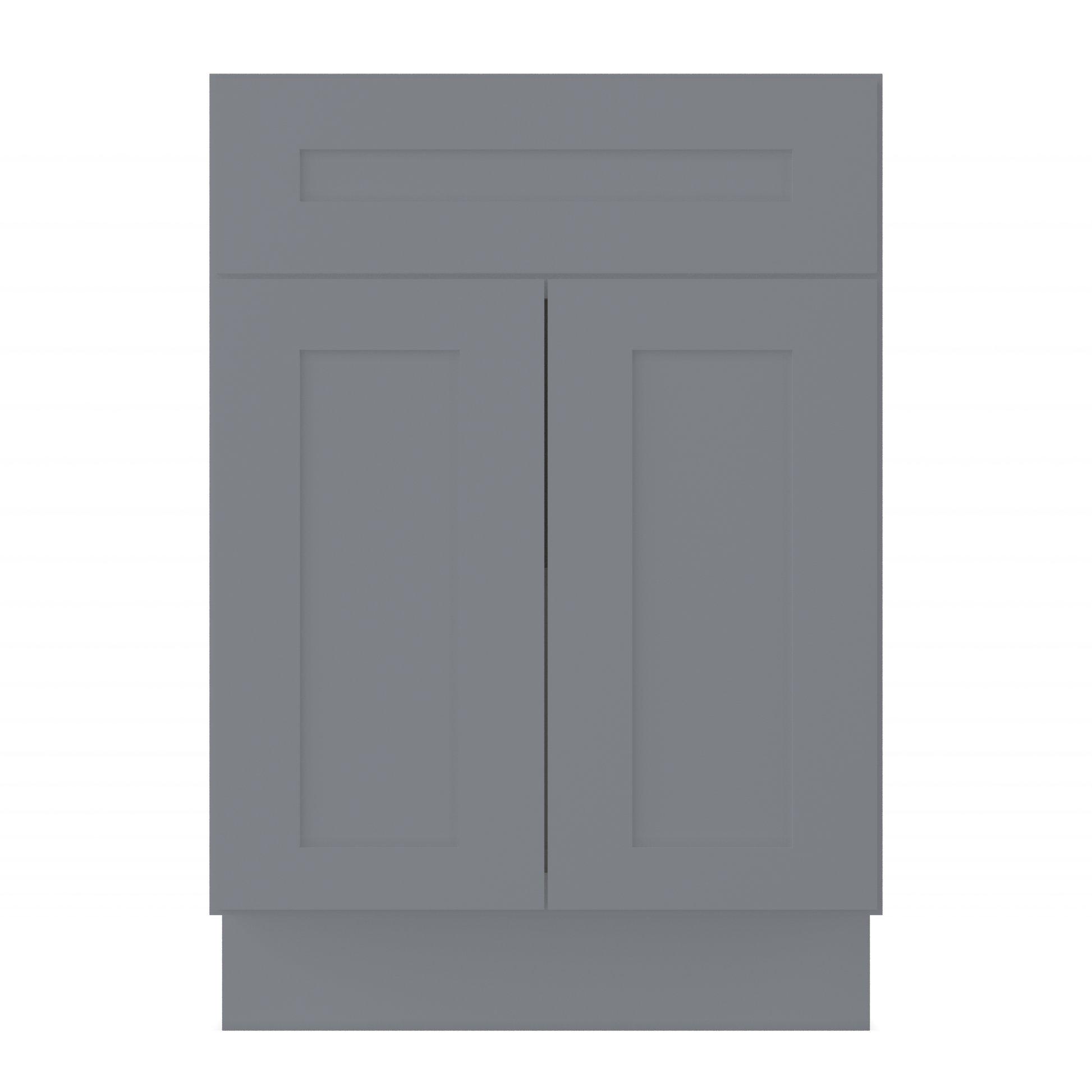 Base Kitchen Cabinet B24 Colonial Gray LessCare 24 in. width 34.5 in. height 24 in. depth - Kitchen Cabinets