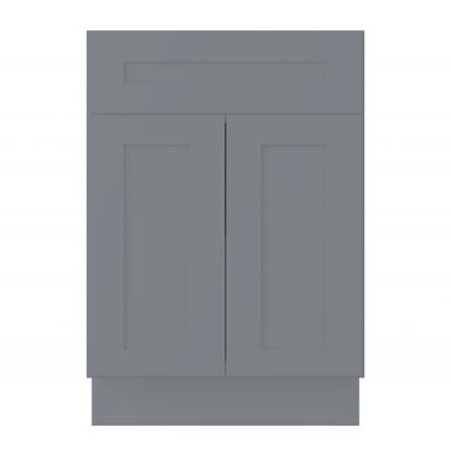 Base Kitchen Cabinet B24 Colonial Gray LessCare 24 in. width 34.5 in. height 24 in. depth - Kitchen Cabinets