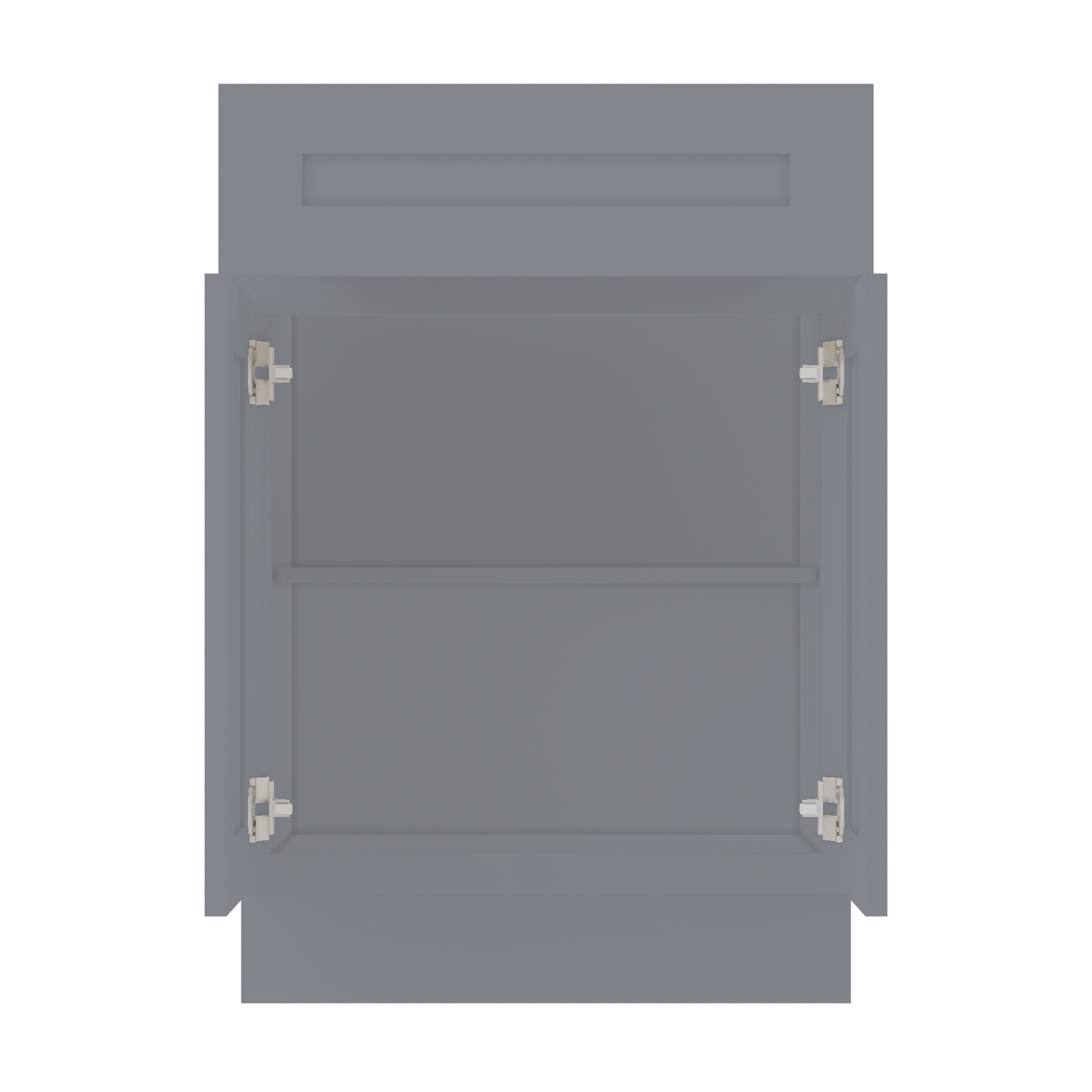 Base Kitchen Cabinet B24 Colonial Gray LessCare 24 in. width 34.5 in. height 24 in. depth - Kitchen Cabinets