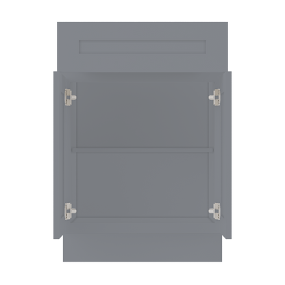 Base Kitchen Cabinet B24 Colonial Gray LessCare 24 in. width 34.5 in. height 24 in. depth - Kitchen Cabinets