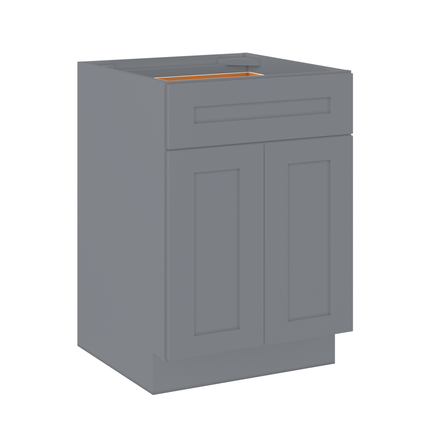 Base Kitchen Cabinet B24 Colonial Gray LessCare 24 in. width 34.5 in. height 24 in. depth - Kitchen Cabinets