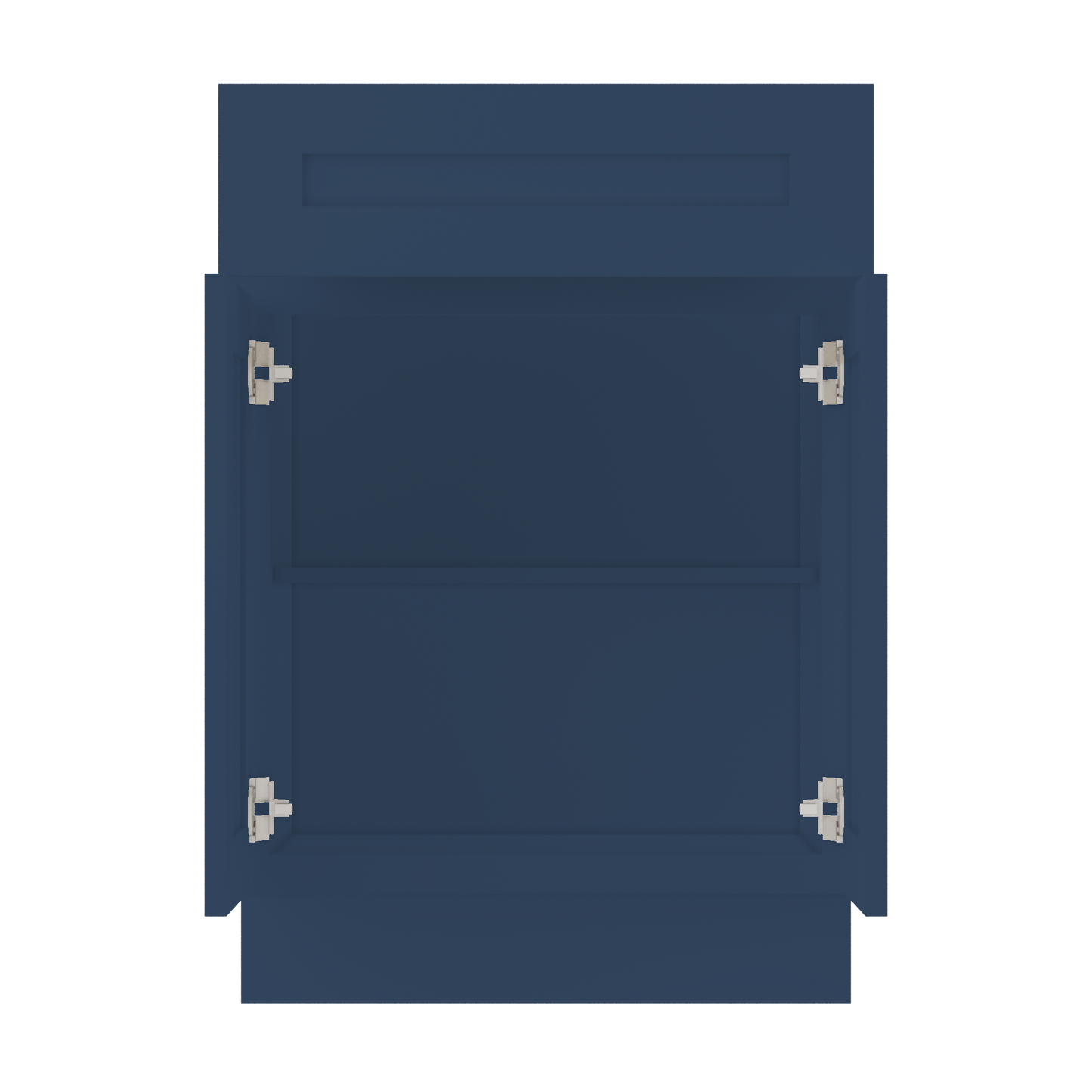 Base Kitchen Cabinet B24 Danbury Blue LessCare 24 in. width 34.5 in. height 24 in. depth - Kitchen Cabinets