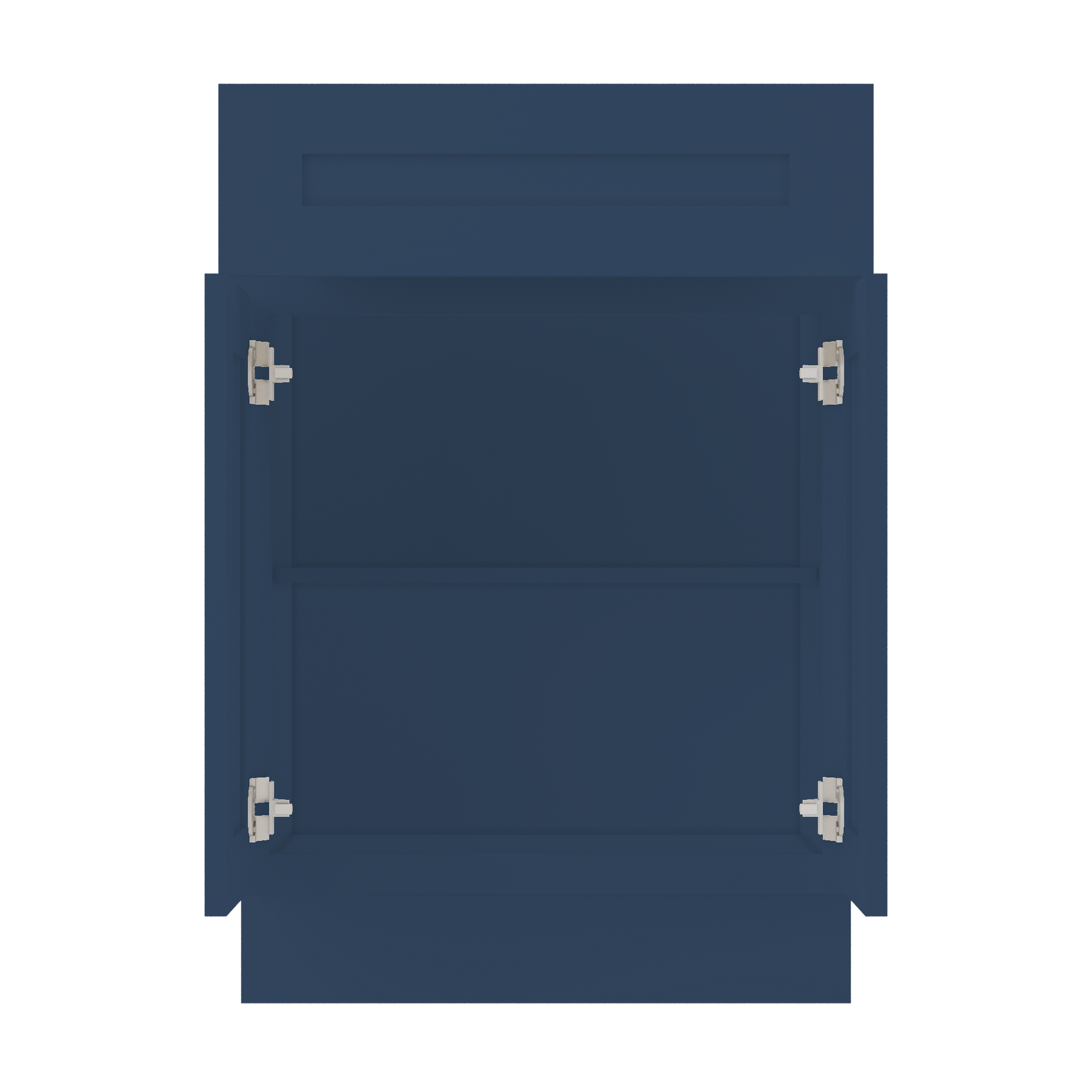 Base Kitchen Cabinet B24 Danbury Blue LessCare 24 in. width 34.5 in. height 24 in. depth - Kitchen Cabinets