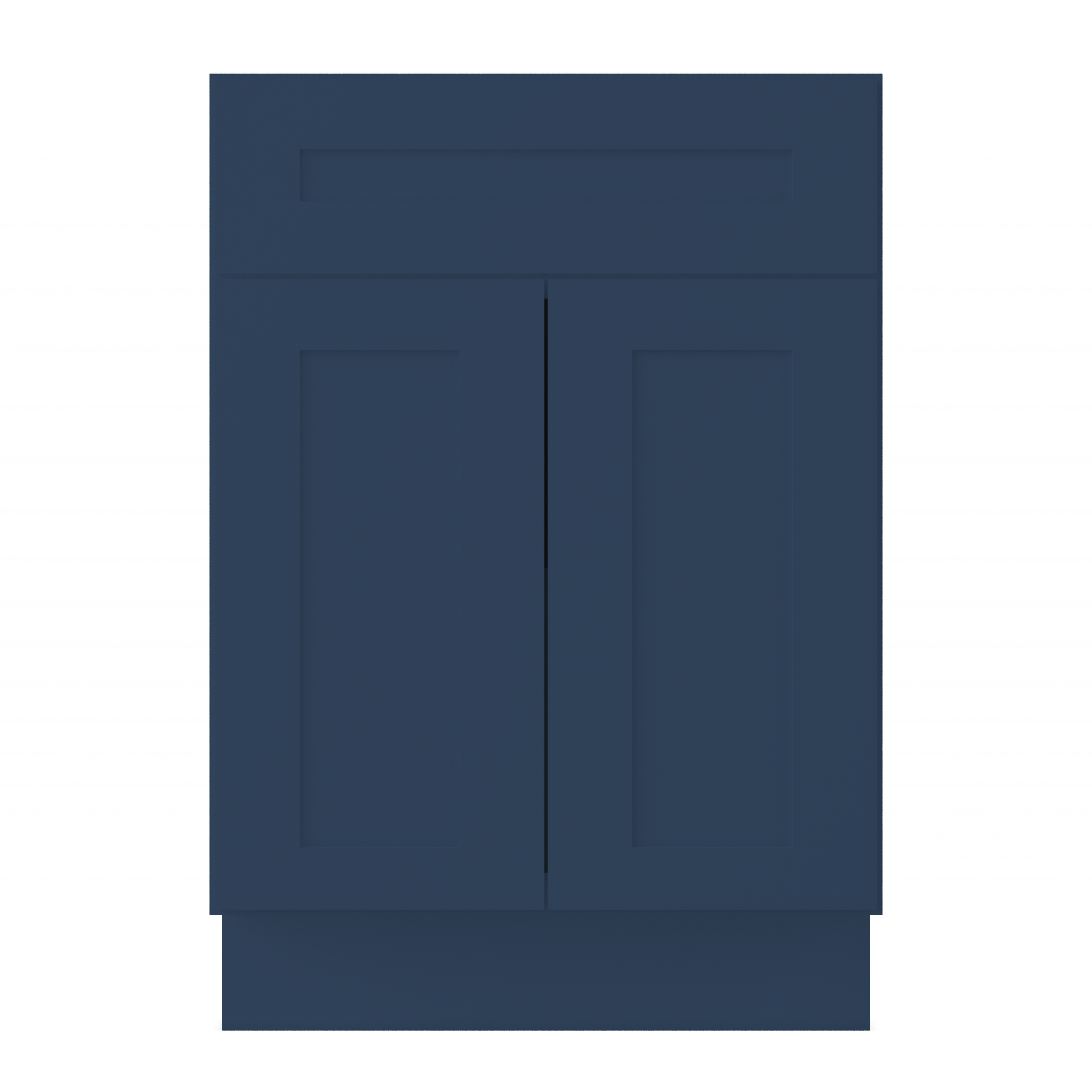 Base Kitchen Cabinet B24 Danbury Blue LessCare 24 in. width 34.5 in. height 24 in. depth - Kitchen Cabinets