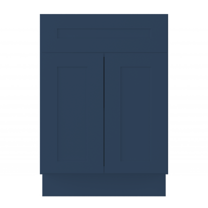 Base Kitchen Cabinet B24 Danbury Blue LessCare 24 in. width 34.5 in. height 24 in. depth - Kitchen Cabinets