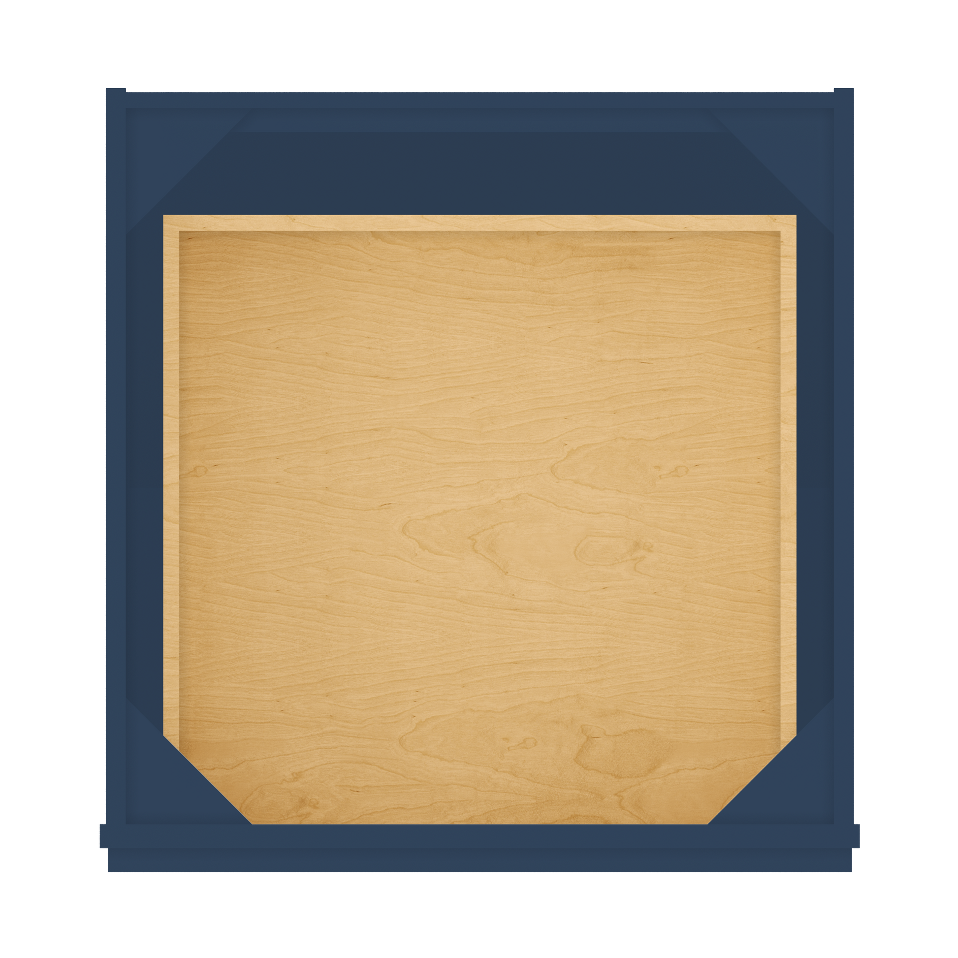 Base Kitchen Cabinet B24 Danbury Blue LessCare 24 in. width 34.5 in. height 24 in. depth - Kitchen Cabinets