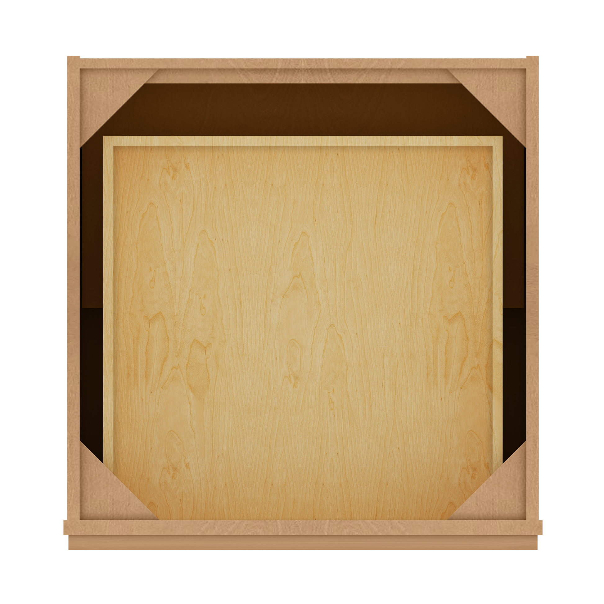 Base Kitchen Cabinet B24 Shaker Toffee 24 in. width 34.5 in. height 24 in. depth - Kitchen Cabinets