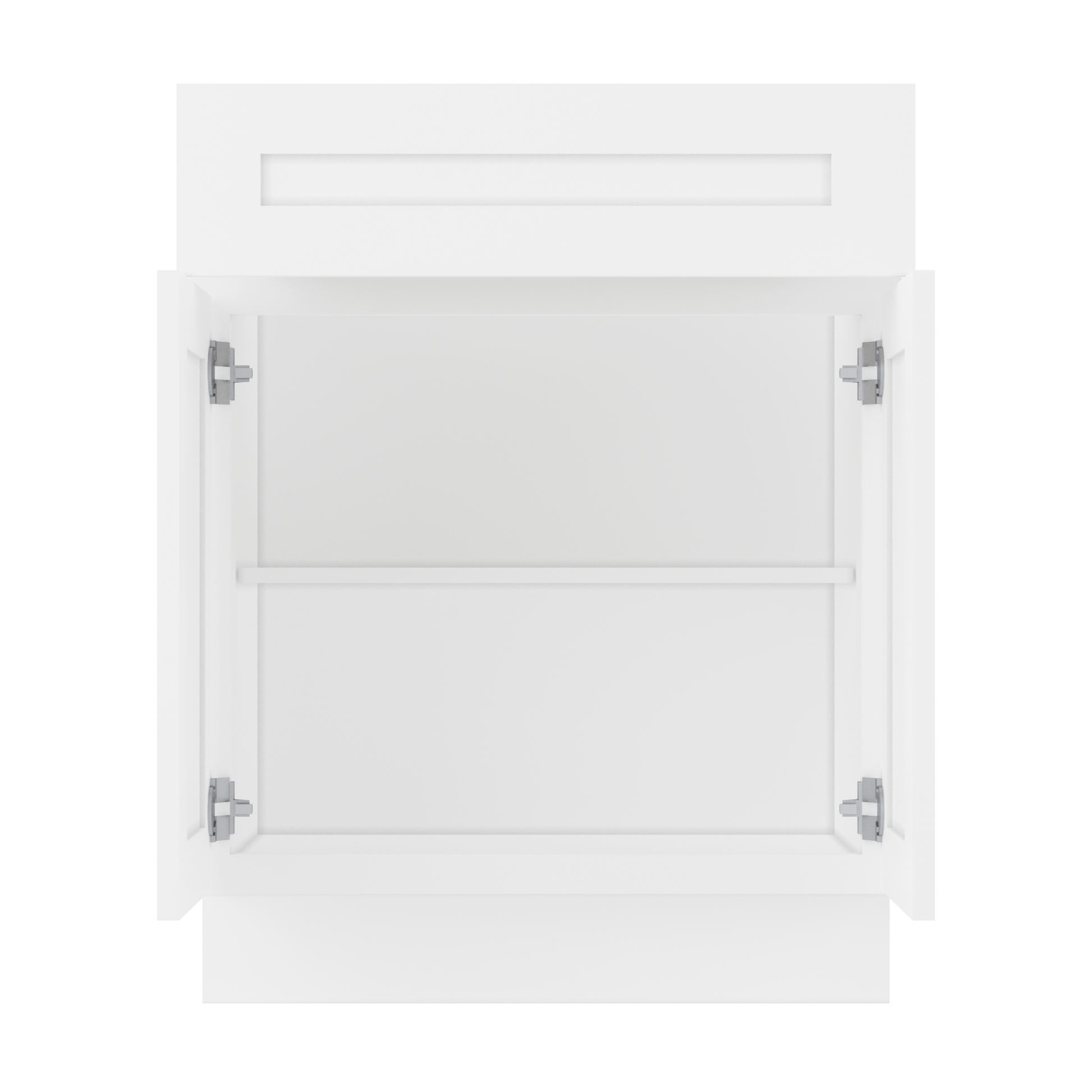 Base Kitchen Cabinet B27 Alpina White LessCare 27 in. width 34.5 in. height 24 in. depth - Kitchen Cabinets