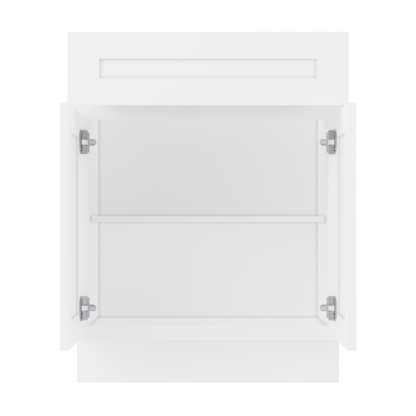 Base Kitchen Cabinet B27 Alpina White LessCare 27 in. width 34.5 in. height 24 in. depth - Kitchen Cabinets