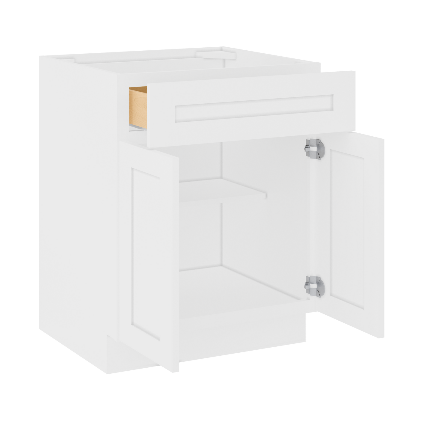 Base Kitchen Cabinet B27 Alpina White LessCare 27 in. width 34.5 in. height 24 in. depth - Kitchen Cabinets