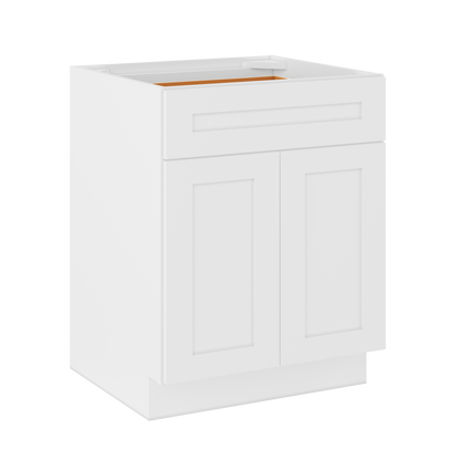 Base Kitchen Cabinet B27 Alpina White LessCare 27 in. width 34.5 in. height 24 in. depth - Kitchen Cabinets