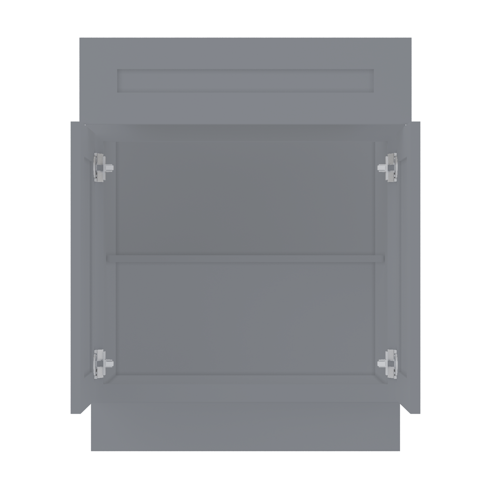 Base Kitchen Cabinet B27 Colonial Gray LessCare 27 in. width 34.5 in. height 24 in. depth - Kitchen Cabinets