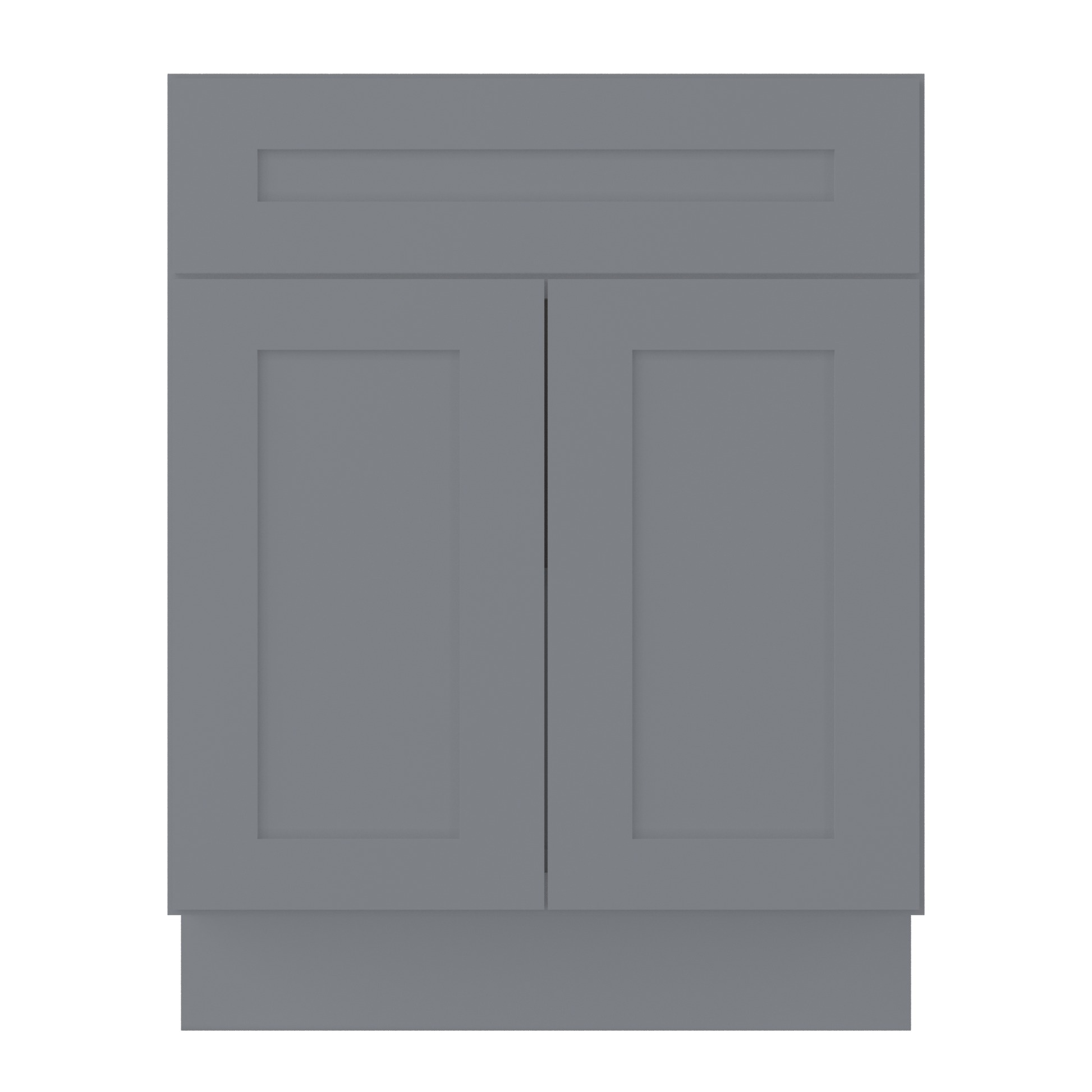Base Kitchen Cabinet B27 Colonial Gray LessCare 27 in. width 34.5 in. height 24 in. depth - Kitchen Cabinets