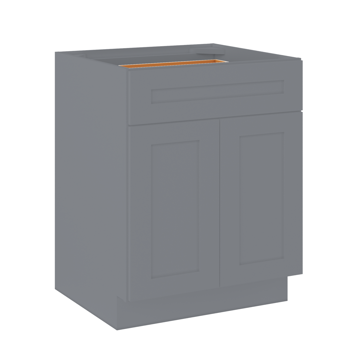 Base Kitchen Cabinet B27 Colonial Gray LessCare 27 in. width 34.5 in. height 24 in. depth - Kitchen Cabinets