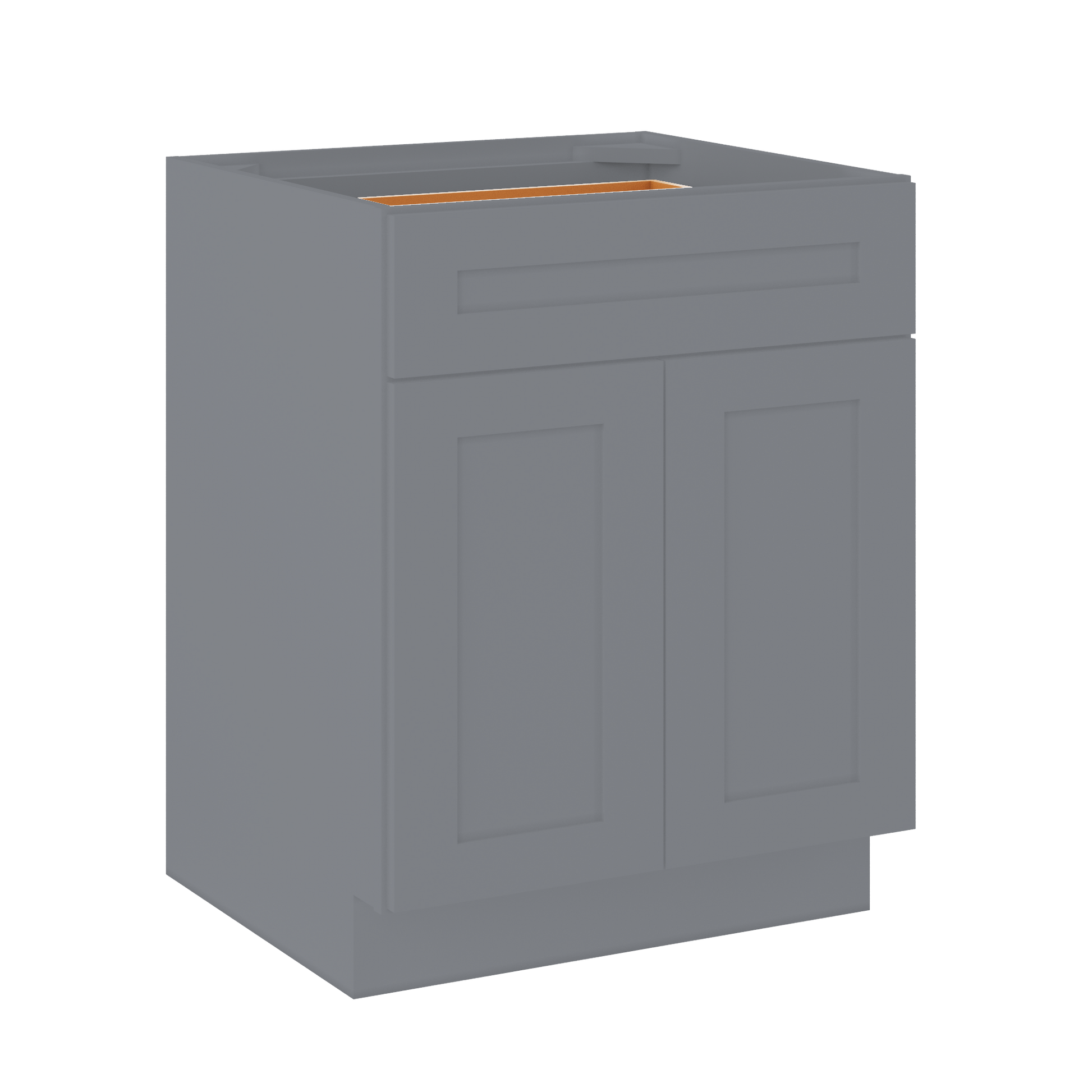 Base Kitchen Cabinet B27 Colonial Gray LessCare 27 in. width 34.5 in. height 24 in. depth - Kitchen Cabinets