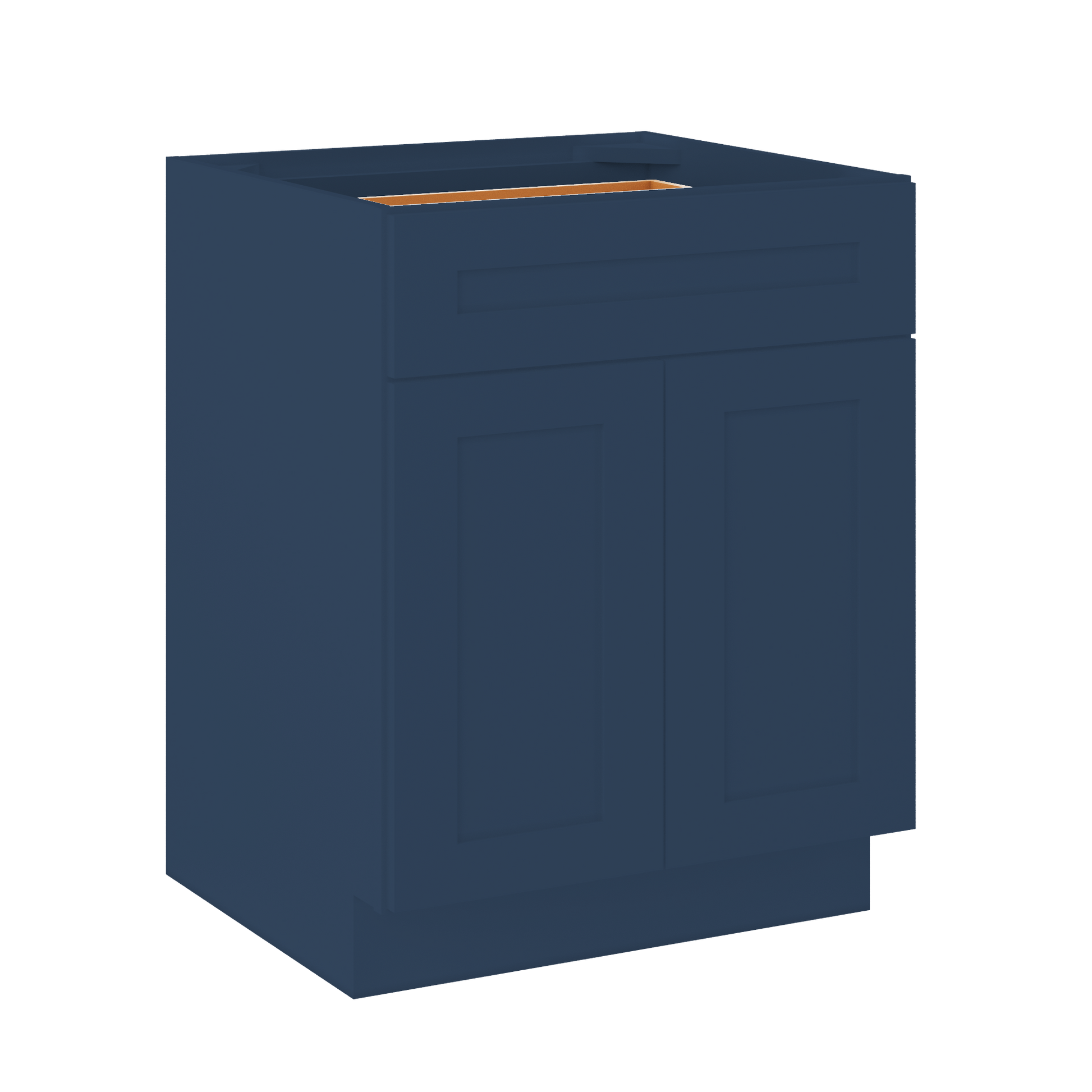 Base Kitchen Cabinet B27 Danbury Blue LessCare 27 in. width 34.5 in. height 24 in. depth - Kitchen Cabinets