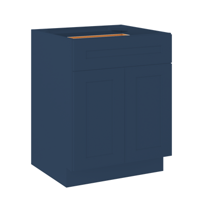 Base Kitchen Cabinet B27 Danbury Blue LessCare 27 in. width 34.5 in. height 24 in. depth - Kitchen Cabinets