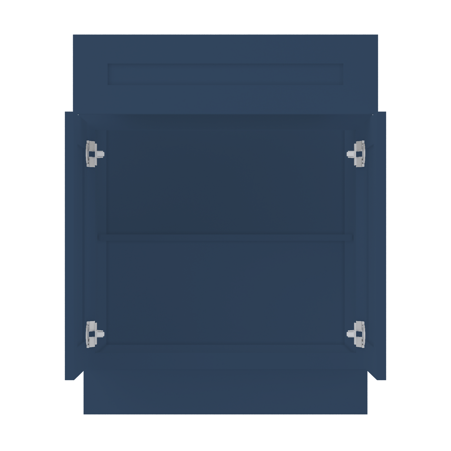 Base Kitchen Cabinet B27 Danbury Blue LessCare 27 in. width 34.5 in. height 24 in. depth - Kitchen Cabinets