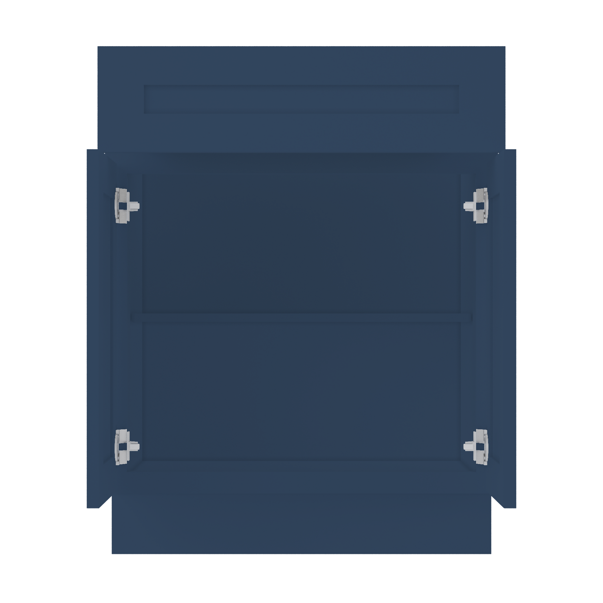 Base Kitchen Cabinet B27 Danbury Blue LessCare 27 in. width 34.5 in. height 24 in. depth - Kitchen Cabinets