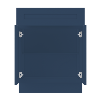 Base Kitchen Cabinet B27 Danbury Blue LessCare 27 in. width 34.5 in. height 24 in. depth - Kitchen Cabinets