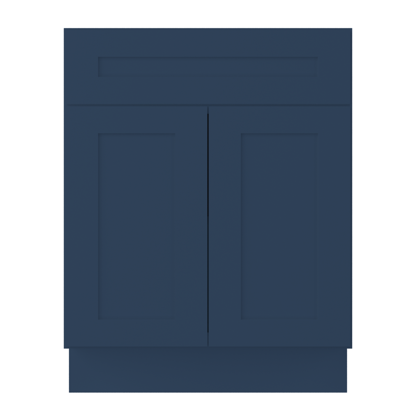Base Kitchen Cabinet B27 Danbury Blue LessCare 27 in. width 34.5 in. height 24 in. depth - Kitchen Cabinets