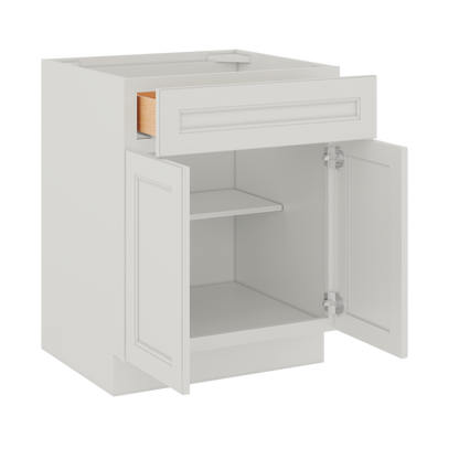 Base Kitchen Cabinet B27 Milan Pearl 27 in. width 34.5 in. height 24 in. depth - Kitchen Cabinets