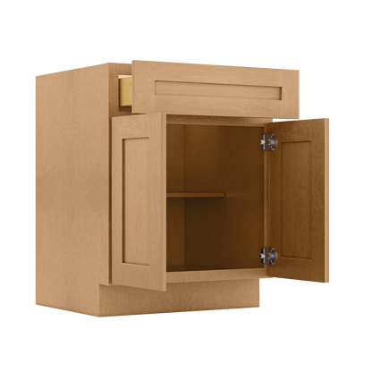 Base Kitchen Cabinet B27 Shaker Toffee 27 in. width 34.5 in. height 24 in. depth - Kitchen Cabinets