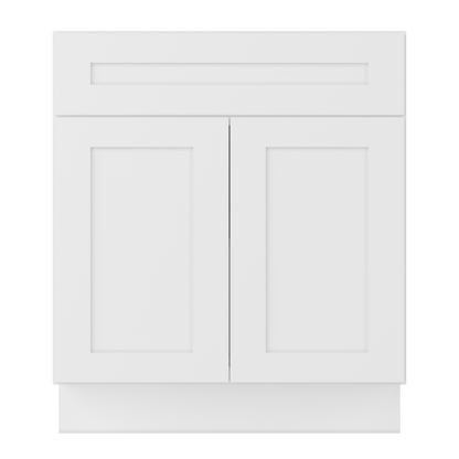 Base Kitchen Cabinet B30 Alpina White LessCare 30 in. width 34.5 in. height 24 in. depth - Kitchen Cabinets