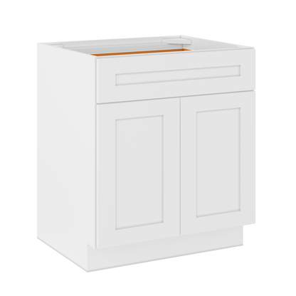 Base Kitchen Cabinet B30 Alpina White LessCare 30 in. width 34.5 in. height 24 in. depth - Kitchen Cabinets