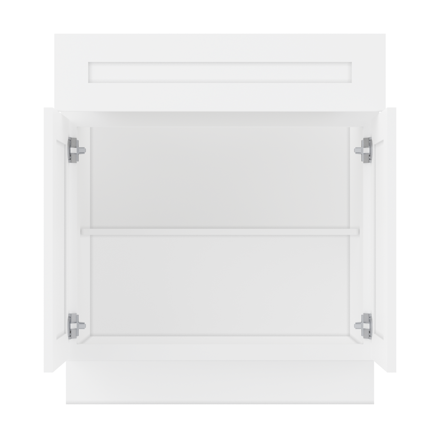 Base Kitchen Cabinet B30 Alpina White LessCare 30 in. width 34.5 in. height 24 in. depth - Kitchen Cabinets