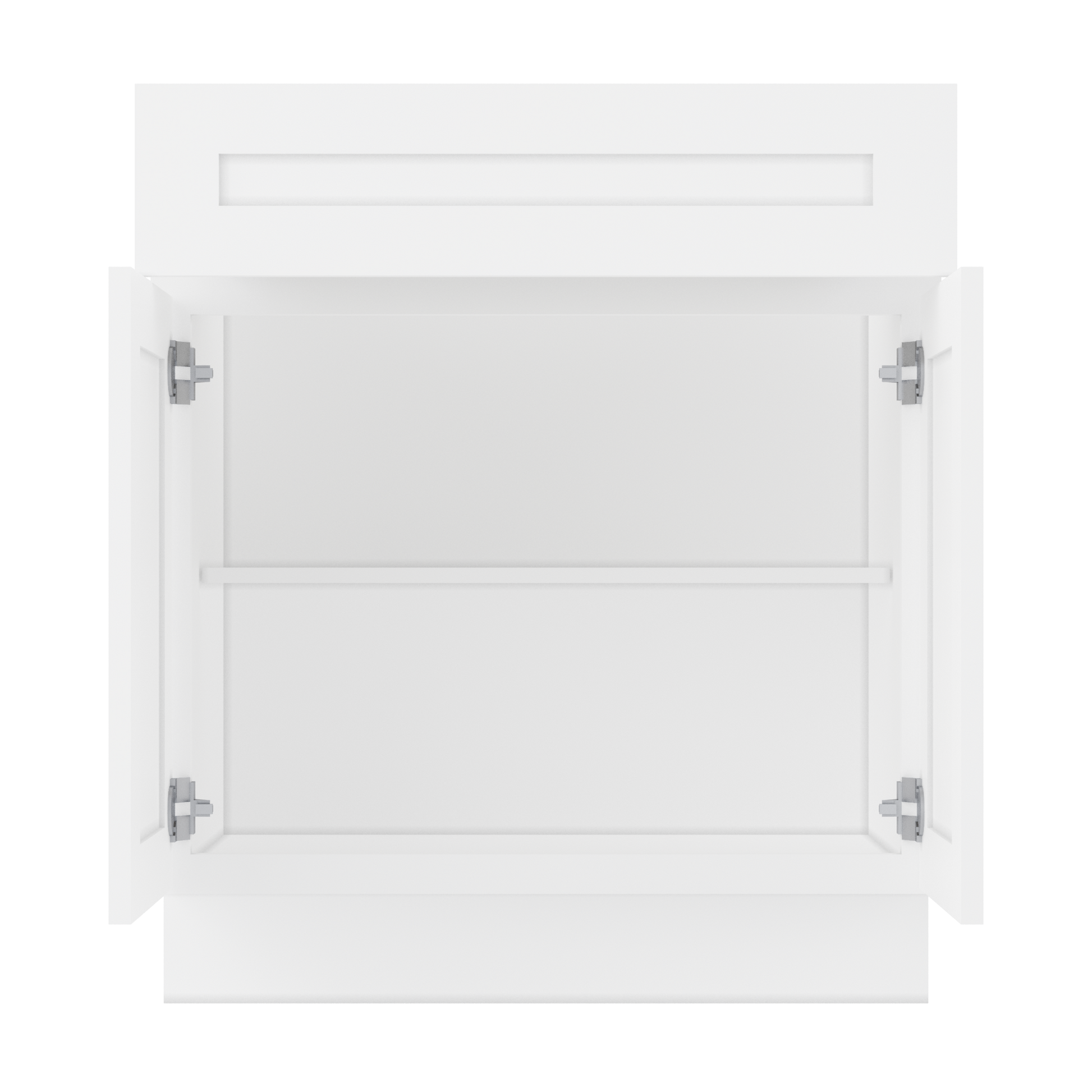 Base Kitchen Cabinet B30 Alpina White LessCare 30 in. width 34.5 in. height 24 in. depth - Kitchen Cabinets