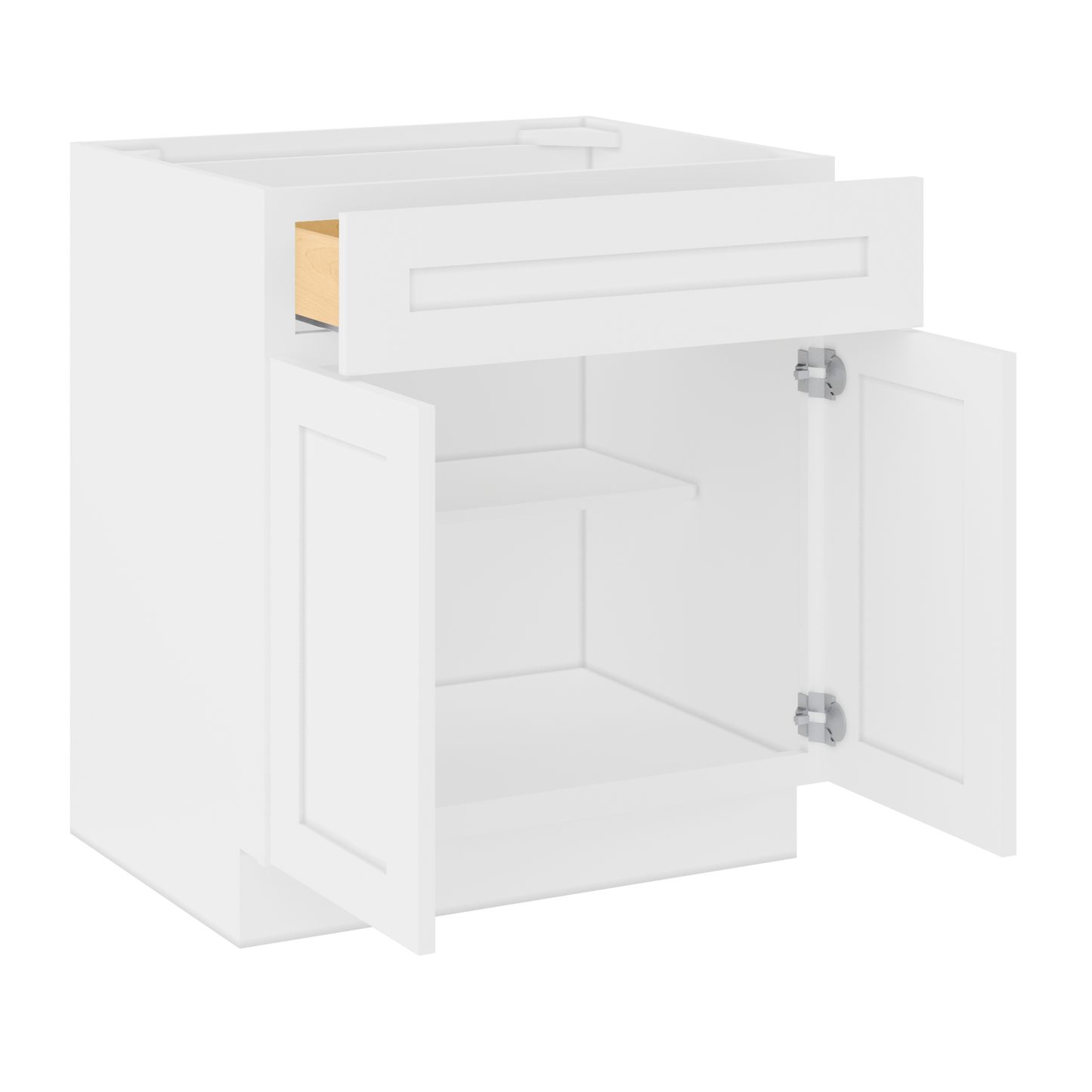 Base Kitchen Cabinet B30 Alpina White LessCare 30 in. width 34.5 in. height 24 in. depth - Kitchen Cabinets