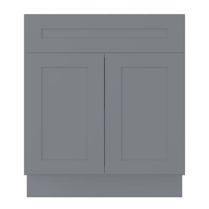 Base Kitchen Cabinet B30 Colonial Gray LessCare 30 in. width 34.5 in. height 24 in. depth - Kitchen Cabinets