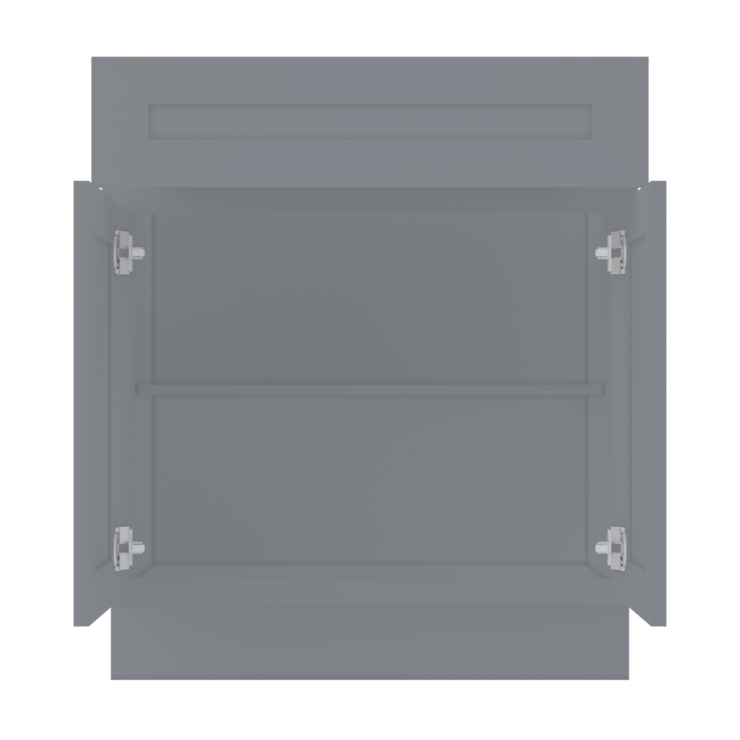 Base Kitchen Cabinet B30 Colonial Gray LessCare 30 in. width 34.5 in. height 24 in. depth - Kitchen Cabinets