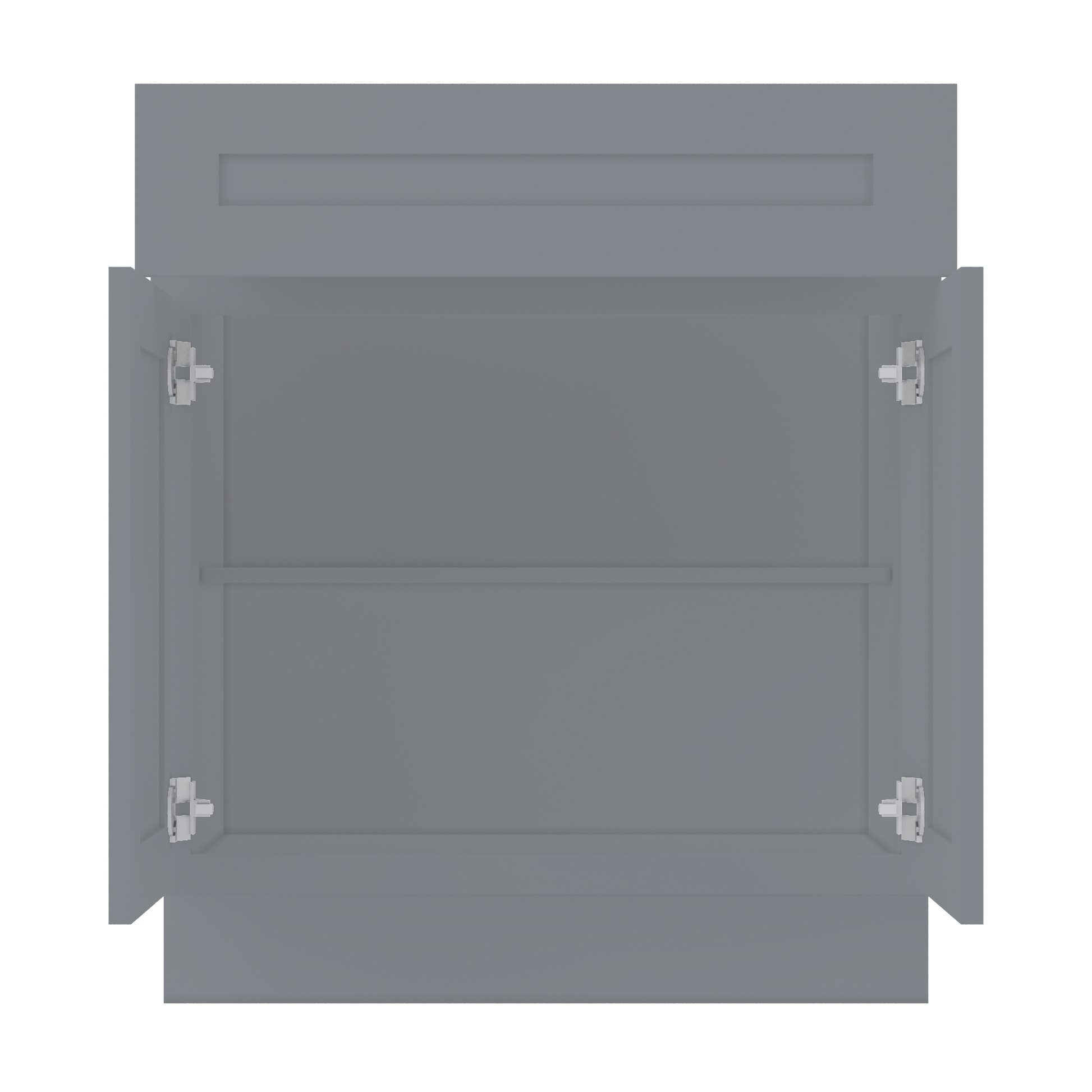 Base Kitchen Cabinet B30 Colonial Gray LessCare 30 in. width 34.5 in. height 24 in. depth - Kitchen Cabinets