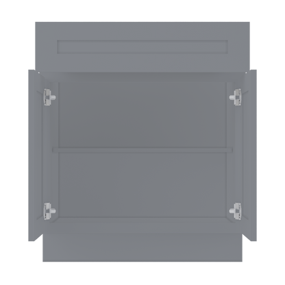 Base Kitchen Cabinet B30 Colonial Gray LessCare 30 in. width 34.5 in. height 24 in. depth - Kitchen Cabinets